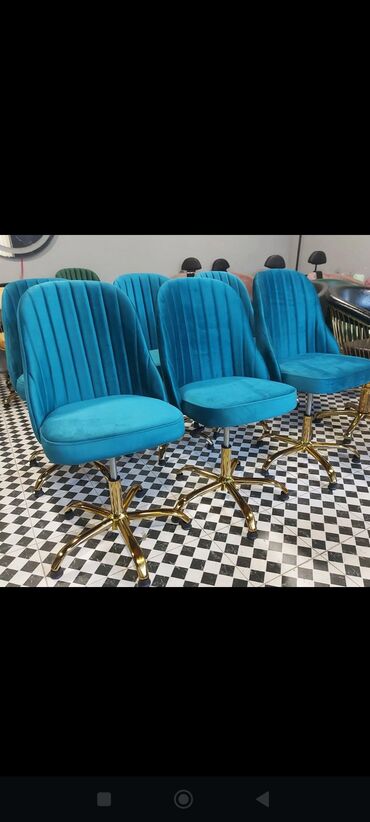 Ofis və oyun kresloları: Təkərli, Parça — 4