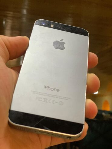 Apple iPhone: IPhone 5s, 16 GB, Gümüşü, Barmaq izi, Simsiz şarj, Sənədlərlə