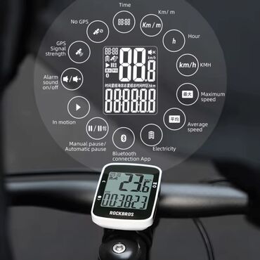 Велоаксессуары: 🚴 Велокомпьютер ROCKBROS водонепроницаемый и с GPS Велокомпьютер — 11