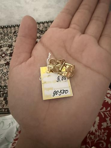Золотые серьги-пусеты - Материал: золото (судя по бирке – проба
