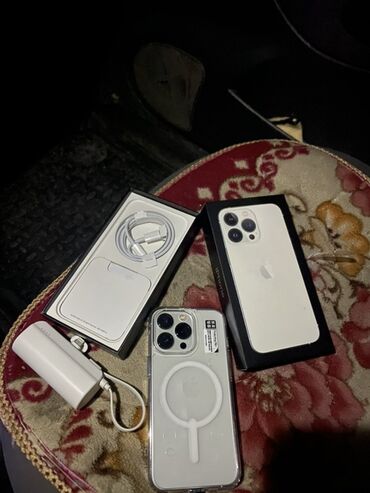 скупка macbook: IPhone 13 Pro, Колдонулган, 256 ГБ, Ак, Куту, 85 %