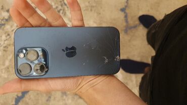 Apple iPhone: IPhone 15 Pro, 256 GB, Blue Titanium, Face ID, Simsiz şarj, Sənədlərlə — 6