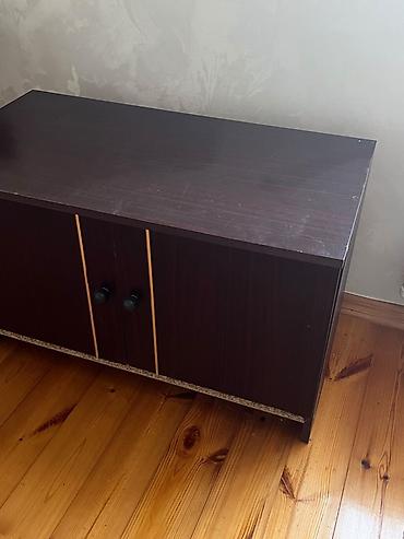 eurohome qapılar: Taxta TV/komod dolabı - Material: laminat/LDSP (qaranlıq qoz rəngi) - — 3