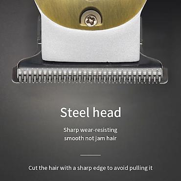 Бытовая техника: T5 / T9 Lion Professional Saç və Saqqal Qırxan Maşınka Metal Korpus / — 7