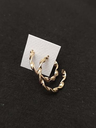 Minđuše: Set minđuša – više modela gs - Srebrne kružne minđuše sa — 9