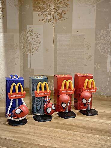 any unboxing giris: Məhsul: McDonald’s x Spider‑Man kolleksiya fiqurları (4 ədəd set) — 3