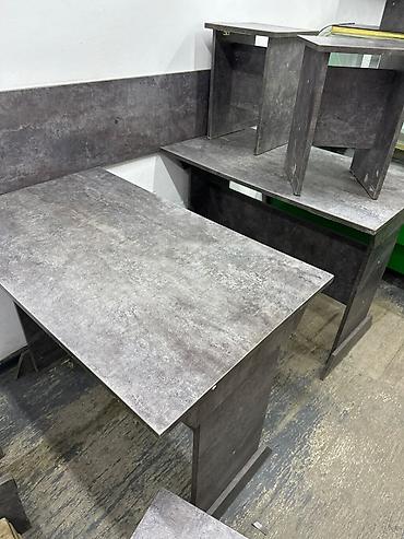 Раскройные столы: Комплект мебели из ЛДСП под бетонный камень (серый) 2большой стол — 2