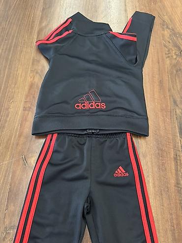 katrin kombinezoni: Dečiji Adidas trenerka komplet (gornji deo + donji deo) - Boja: crna — 2