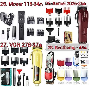 Trimmerlər və saç qırxan maşınlar: Saç qırxan maşın, Yeni, Pulsuz çatdırılma, Ödənişli çatdırılma, Rayonlara çatdırılma — 7