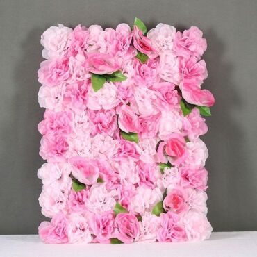 Süni güllər: Dekorativ süni gül paneli – kvadrat modul - Dizayn: sıx çiçək — 28