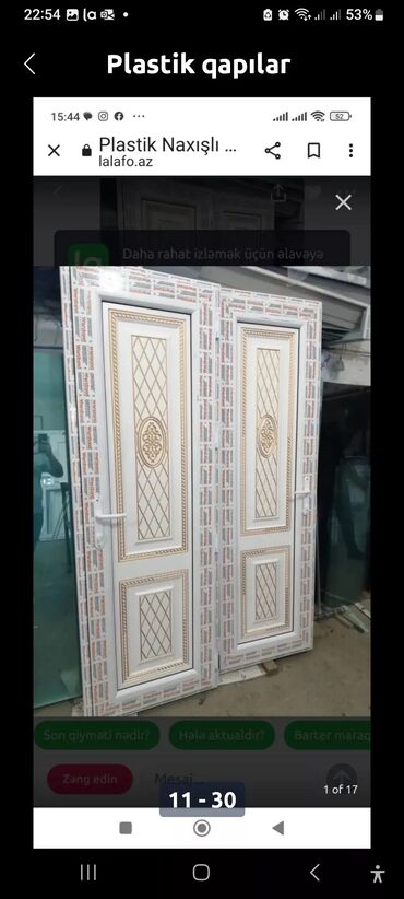 Plastik qapılar: Yeni Plastik qapı 80x200 sm Zamok ilə, Zəmanətli, Pulsuz quraşdırma, Ödənişli çatdırılma, Rayonlara çatdırılma — 15