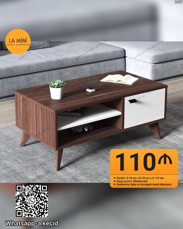 выездная химчистка мебели: LA MiNi – lakonik və minimal üslubda qəhvə/jorurnal masası - Dizayn
