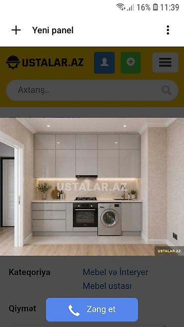 Sifarişlə mətbəx dəsti, Özü çəkən petlələr, MDF, Kredit yoxdur, Pulsuz çatdırılma