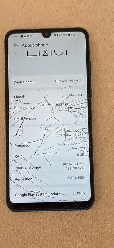 11 telefon: Huawei P30 Lite, 128 GB, rəng - Mavi, Sensor, Barmaq izi, Simsiz şarj — 8