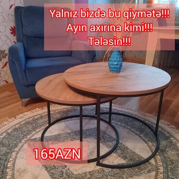 Masalar: Jurnal masası, Yeni, Yumru masa, Azərbaycan