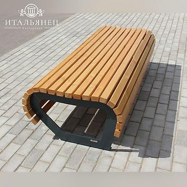 Скамейки: Скамейка Металл, Со спинкой — 22