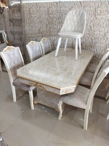 Masa və oturacaq dəstləri: Qonaq otağı üçün, Yeni, Açılmayan, Dördbucaq masa, 6 stul -da lalafo.az — 26 Masa və oturacaq dəstləri: Qonaq otağı üçün, Yeni, Açılmayan, Dördbucaq masa, 6 stul — 26