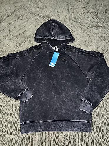balmain torba: ADIDAS Washed-Out Boyfriend-Fit Hoodie and Acid-Washed Sweat Pants — 7