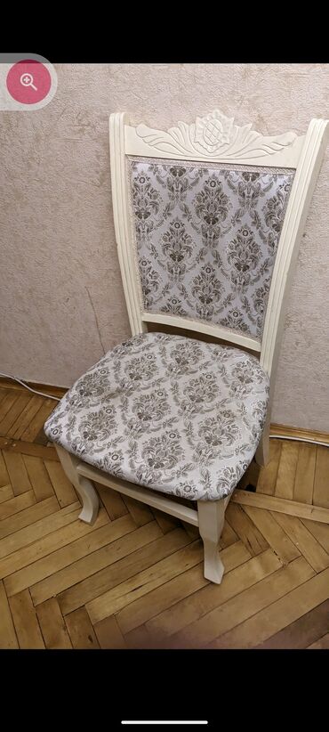 стол стулья: Для гостиной, Б/у, Раскладной, Прямоугольный стол, 5 стульев, Азербайджан