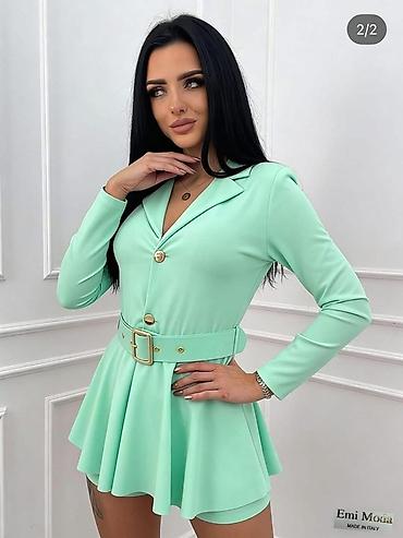 Haljine: 💫Ženska mini haljina u stilu blejzera sa kaišem
2700 din — 9