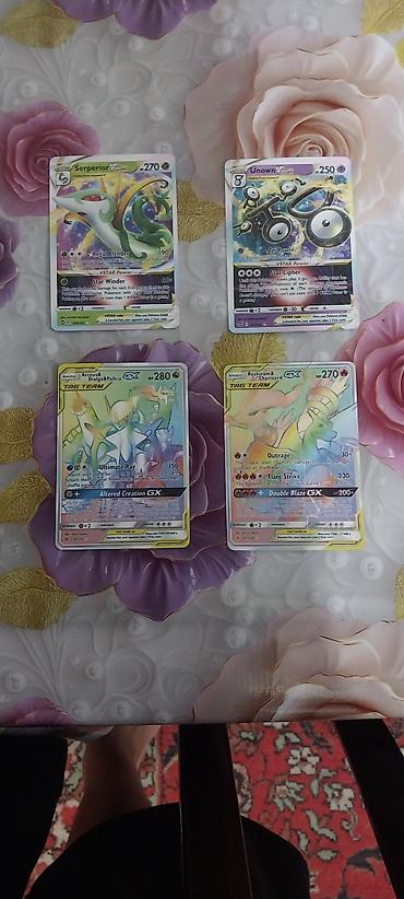 oyun alanı: Pokémon kolleksiya kartları – 4 ədəd nadir holo/ultra kart seti Dəst — 2