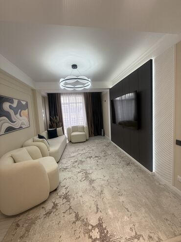 1 комнатная квартира на ночь: 2 комнаты, 54 м², Элитка, 13 этаж, Дизайнерский ремонт