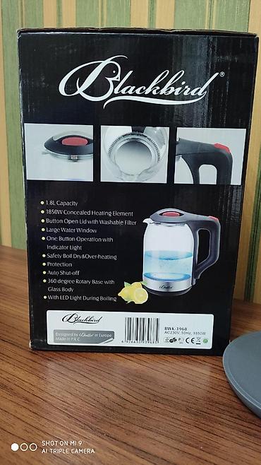 dəmir çaynik: Elektrik caydan çaynik çaydan Blackbird 1.8 litreli elektrik şüşə — 8