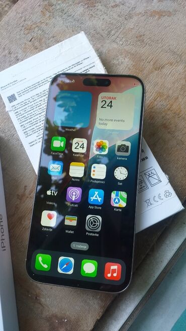 Apple iPhone: Apple iPhone iPhone 16 Pro, 256 GB, Matte Gold, Face ID, Garancija, Otisak prsta — 4