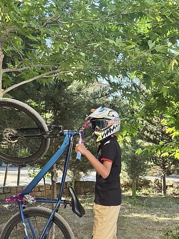 kros moto: Uşaq üçün motocross/velosiped kaskası və qoruyucu eynək seti - Növ — 3