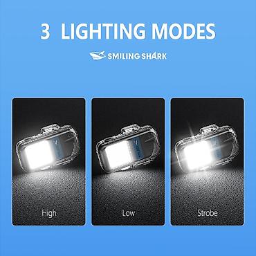 usb: Smiling Shark çoxfunksiyalı USB-doldurulan fənər və tütün alışdırıcı - — 2