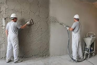 dur plaster: Гипсовый штукатурка аппарат менен чоң объёмдогу штукатурка жумуштарды — 1