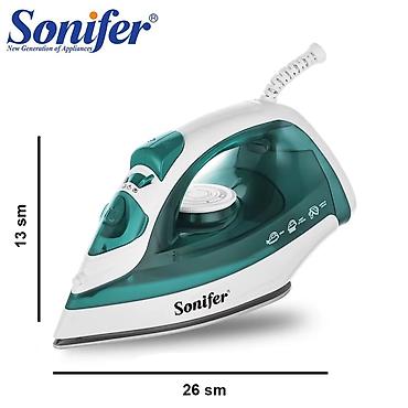 Buxarlı ütülər: Sonifer buxarlı ütü Xüsusiyyətlər: - Keramik altlıq – parça üzərində — 2