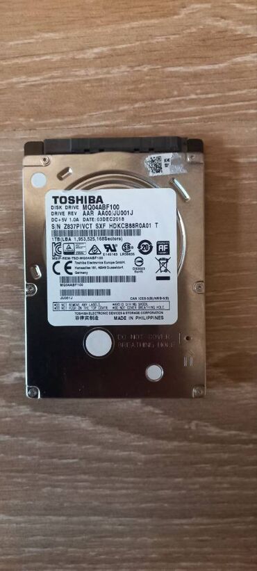 жесткие диски 8 тб: Накопитель, Б/у, Toshiba, HDD, 1 ТБ, 2.5"