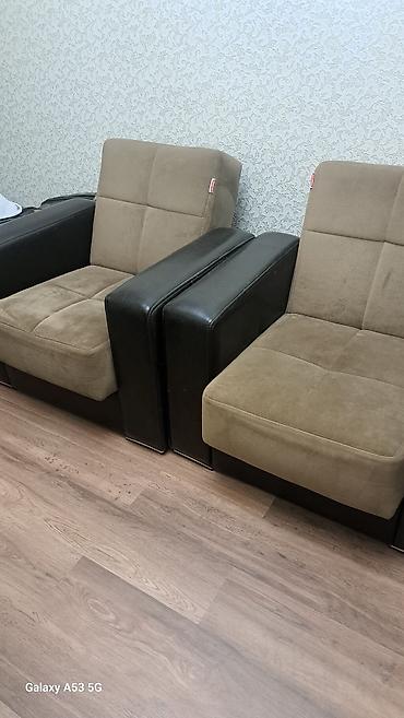 divan krislo: İki ədəd klassik naxışlı xalça və 2 ədəd yumşaq kreslo dəsti — 3