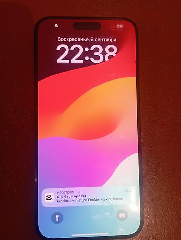 ufc ps5: IPhone 15 Pro Max, Б/у, 256 ГБ, Black Titanium, Защитное стекло, Чехол, 99 % — 2