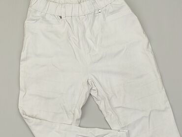 białe spodnie wide leg: Spodnie 3/4 Damskie, Janina, S (EU 36), stan - Zadowalający