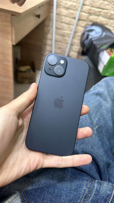 Apple iPhone: IPhone 15, 256 ГБ, Black Titanium, Face ID