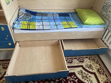 new lux: Детский модульный комплект «двухъярусная кровать + система хранения — 5