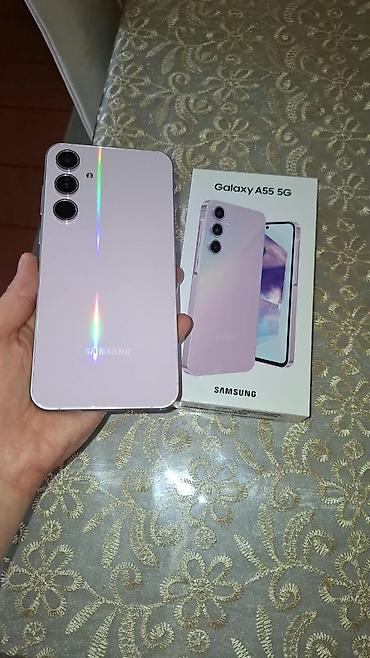 galaxy a57 5g: Samsung Galaxy A55 5G, rəng - Bənövşəyi, Barmaq izi — 5