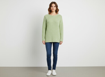 sweter zielony: Sweter damski, rozmiar L