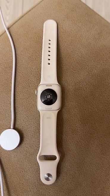 Smart saatlar: Apple Watch Series 3 alüminium korpus) – qum/bej rəngli silikon idman — 2