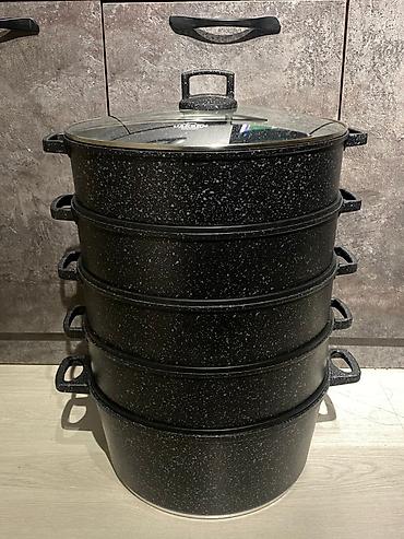 Пароварки: Многоуровневая пароварка UAKEEN VK-30 (Germany) - Диаметр: 32 см - — 3