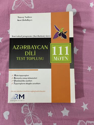 Testlər: Azerbaycan dili 111 metn 6 manat