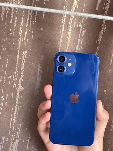 Apple iPhone: IPhone 12 mini, Б/у, 64 ГБ, Синий, Чехол, Коробка, 81 %