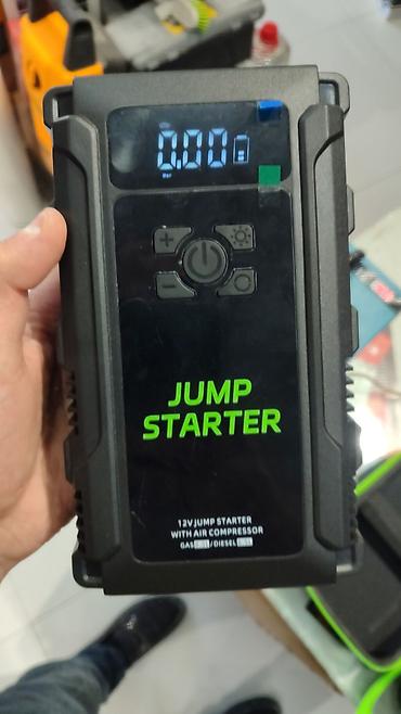 lider tekerler: Avtomobil üçün portativ Jump Starter + hava kompressoru — 2