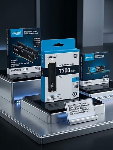 rx 7900 xt: Daxili SSD disk Crucial, 1 TB, M.2, Yeni — 1