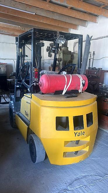 qaz çəni: Yale markalı qazla işləyən forklift - Yanacaq sistemi: LPG silindr — 6