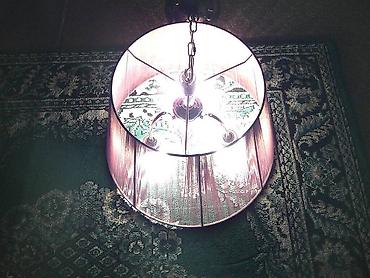 Люстры: Продаю красивую 3х рожковую люстру, б/у. Люстра- абажур в рабочем — 12