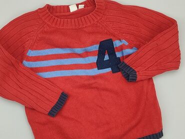 czerwony strój kąpielowy dwuczęściowy: Sweater, 4-5 years, 104-110 cm, condition - Very good