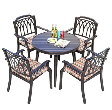 Bağ, çöl masa və oturacaq dəstləri: Metal EN MMC olaraq istədiyiniz forma və ölçüde demir işlerinin — 7